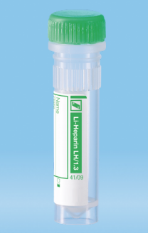 Microtubo preparado muestra de 1.3ml Heparina Litio, TR SARSTEDT