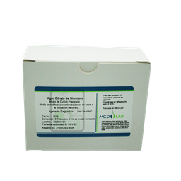 [PT7025] Agar Citrato de Simmons Caja/10 Tubos MCD LAB