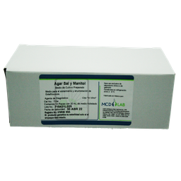 [PT7154] Agar Sal y Manitol Pqte/10 Placas MCD LAB