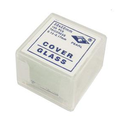 [PRL-7201-2222] CUBREOBJETOS DE VIDRIO 22 X 22 MM C/100 PEARL