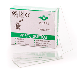 [PRL-7102] PORTAOBJETOS P/MICROSCOPIO 26 X 75 MM SENCILLO PEARL